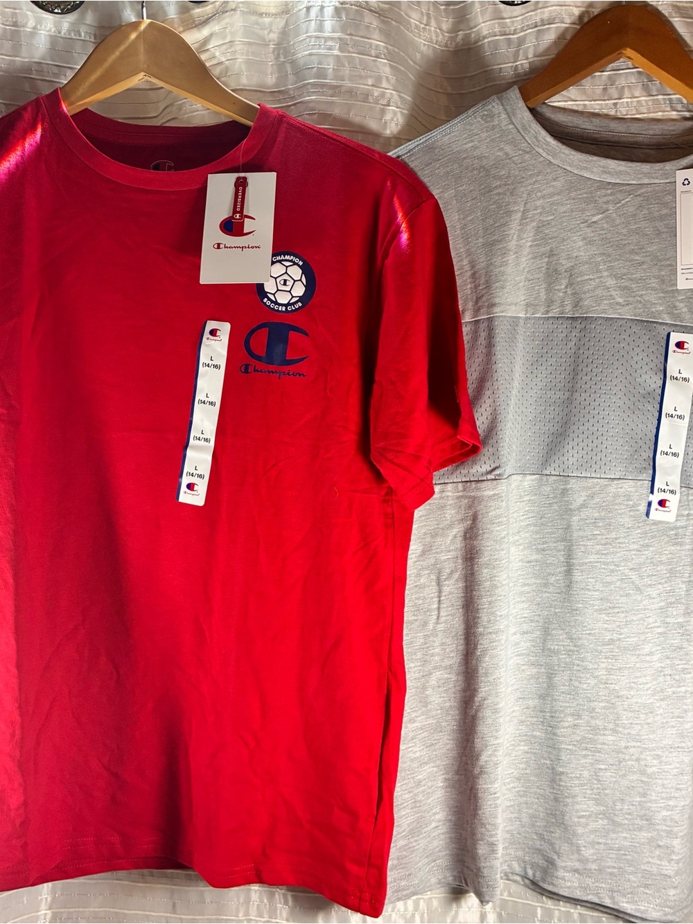 Champion Red Soccer Logo Short Sleeve Tee 2-pack
